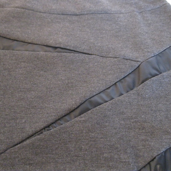 Winnie Fashion Gray Black Pencil Skirt M - Picture 4 of 6